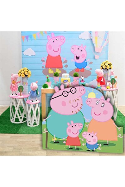 Partioutlet Peppa Pig Dekor Ayaklı Pano 85 X 75 Cm