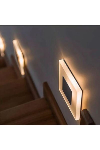 MİYOLİGHT 3w Led Plexiglass Body Wall Recessed Sconce Socket Suitable for Junction Box Dimensions 3000k Tmyl2