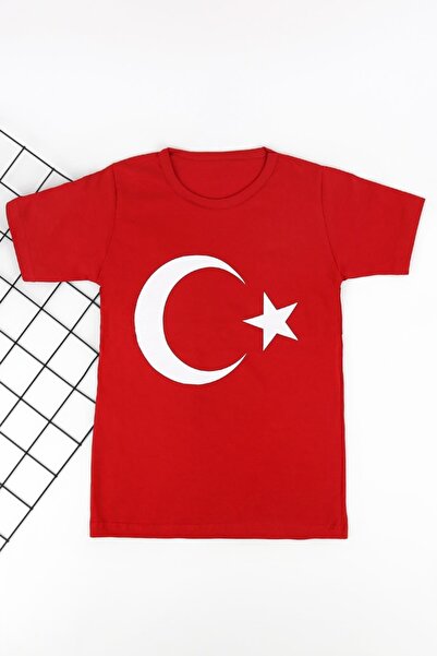 Tomurcuk Μπλουζάκι με στάμπα Moon Star της 19ης Μαΐου 3-8 ετών