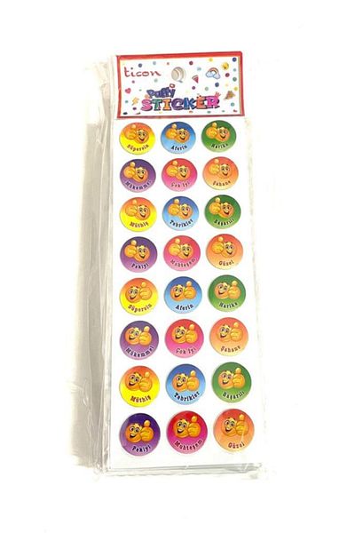 Ticon Puffy Sticker (smiley Pekiyi) Πακέτο 20 Κωδικός: 348823