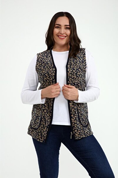 Nehir tekstil Leopar Polar Yelek