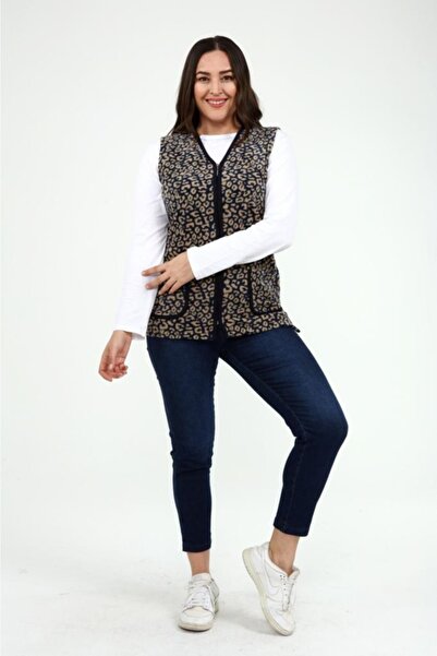 Nehir tekstil Leopar Polar Yelek