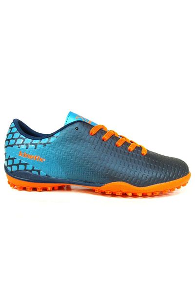 Kinetix Navy Blue Orange Astroturf Shoes