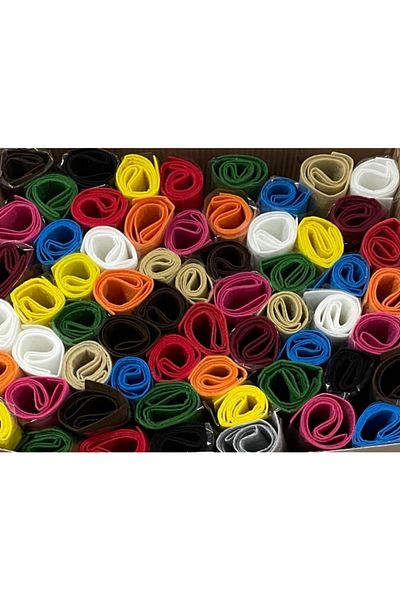 Ticon Roll Felt 50x70cm 60 Pieces Mixed Color Stand (2mm Thickness)