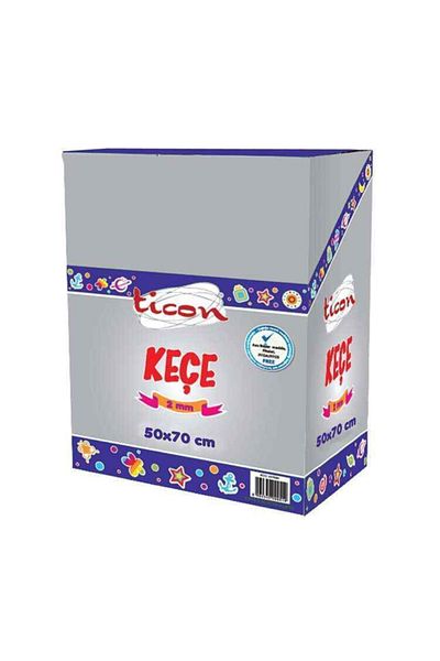 Ticon Roll Felt 50x70cm 60 Pieces Mixed Color Stand (2mm Thickness)