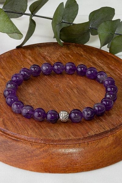 Dünya Doğal Taş Amethyst Stone Bracelet