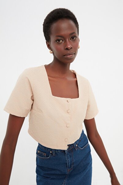 Trendyol Collection Béžová blůza TWOSS22BZ0506