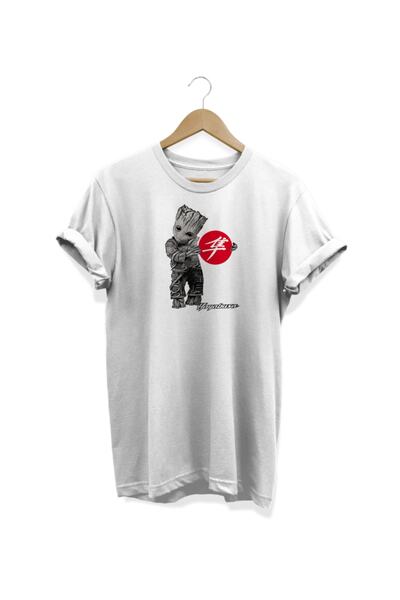 WİDİ Hayabusa Štampano bela T-shirt
