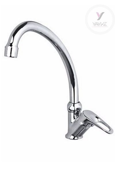 Yayke Single Marble Sink Faucet - Chrome Plated Solid Brass Material