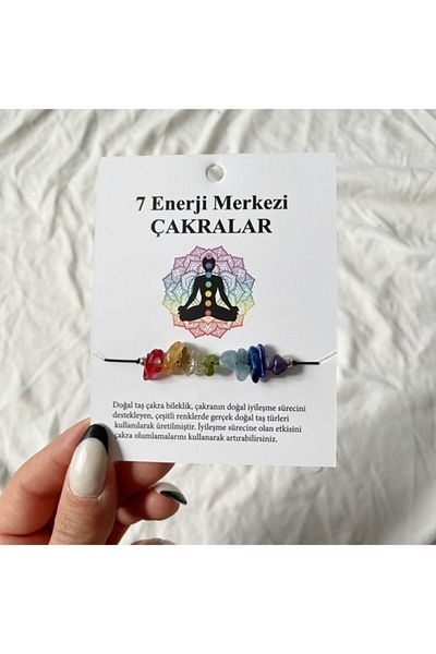 Atölye Merdiven Natural Stone Chakra Colors Anklets and Bracelets