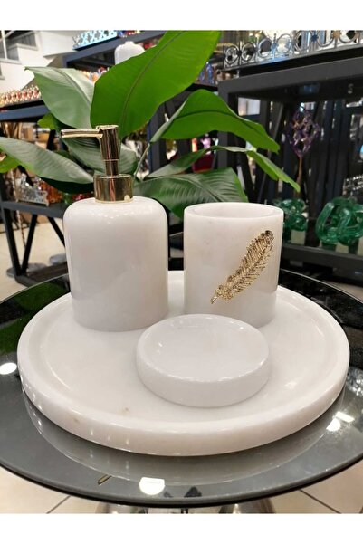 HaRe Home 4lü Mermer Banyo Seti