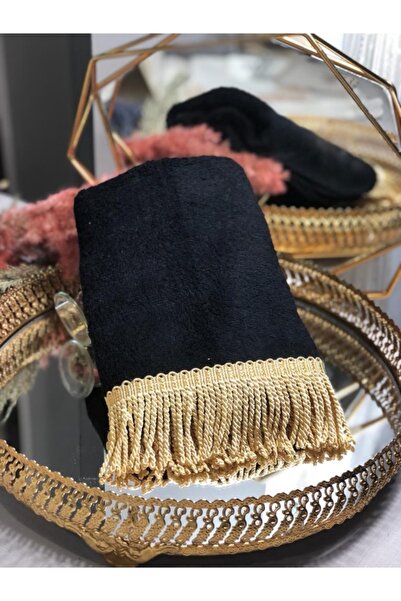 Kumru Çeyiz %100 Bambu Püsküllü Yüz Havlusu 50x90