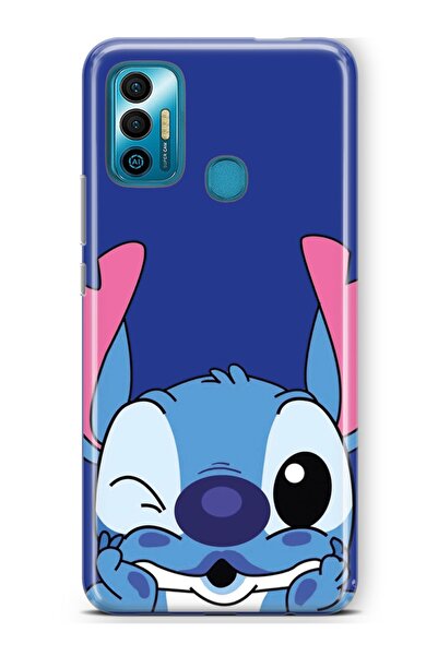 TECNO Spark 7t Kılıf Kamera Korumalı Baskılı Silikon Kapak - Stitch