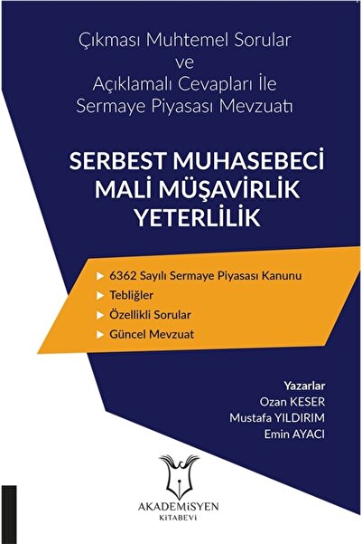 Akademisyen Kitabevi Serbest Muhasebeci Mali Müşavirlik Yeterlilik - Ozan Kes...