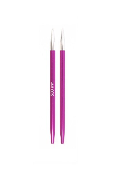 BALIM ÖRGÜ EVİ Knitpro Zing Short 5.00 مم طرف سلك معدني قابل للاستبدال 47525