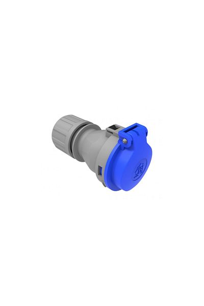 Bemis 1x16 Ampere Extension Socket (with spring cover)