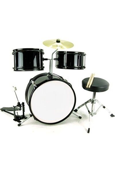 RHTYM Jd001 Akustik Junyır Boy (3-8 Yaş) Çocuk Bateri Seti-siyah Renk