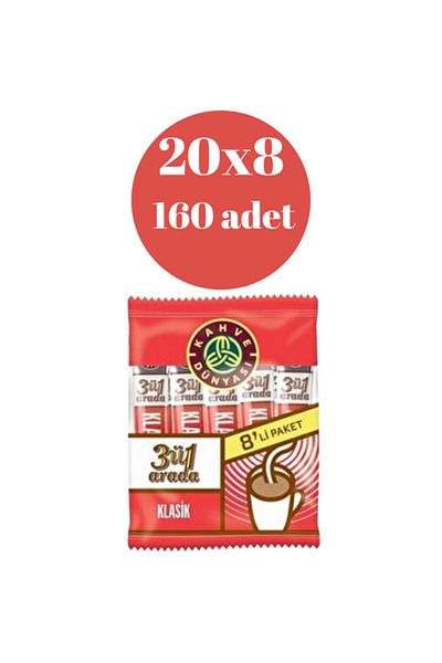 Kahve Dünyası 3 in 1 Coffee 8*20(160 Pieces)