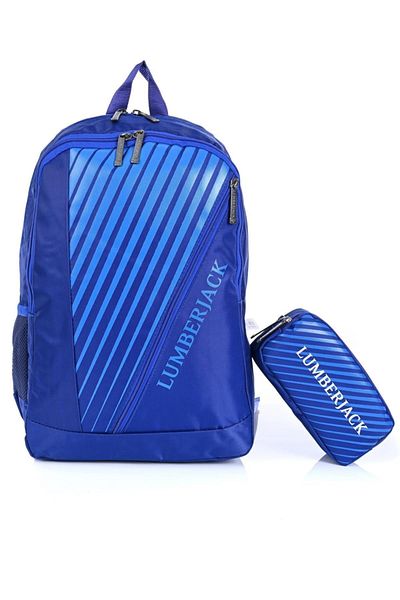 lumberjack 20300 Set rucsac școlar cu suport stilou Albastru