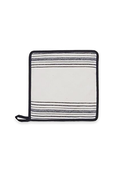 ÖDEL HOME حامل مطبخ/فرن من قماش بولدان مخطط مقاس 20 × 20 سم