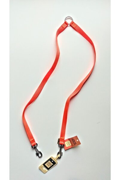 Doggie Woven Double Dog Walking Leash Apparatus Tr-Medium-Orange-2X60-60 cm