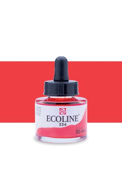 Talens Ecoline Sıvı Suluboya Mürekkep 30ml Scarlet 334
