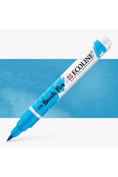 Talens Ecoline Watercolor Brush Pen Sky Blue Cyan 578