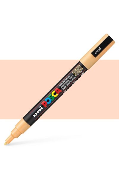 Uni Posca Marker Pc-3m (0.9-1.3mm) Light Orange