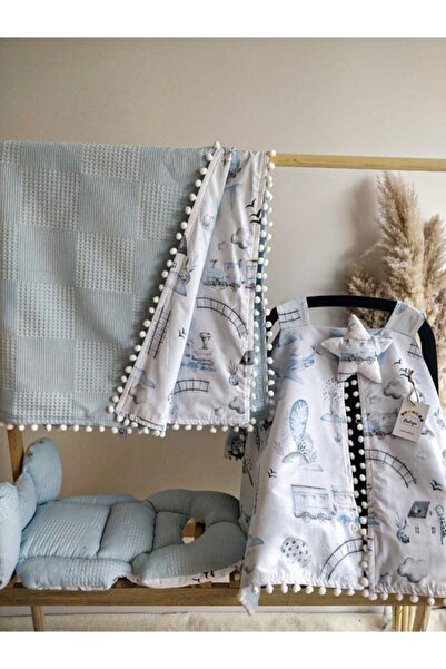 Raduga Collection غطاء عربة أطفال مزدوج الجوانب + وسادة عربة أطفال + بطانية ق...