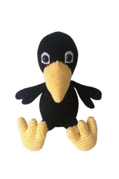 OYUNCAKPARK Sevimli Karga Amigurumi Organik Oyuncak