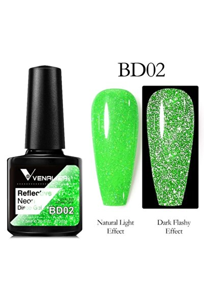 Venalisa Disko Kalıcı Oje 7,5ml Uv Led Reflective Flash Disco Gel Polish Bd02