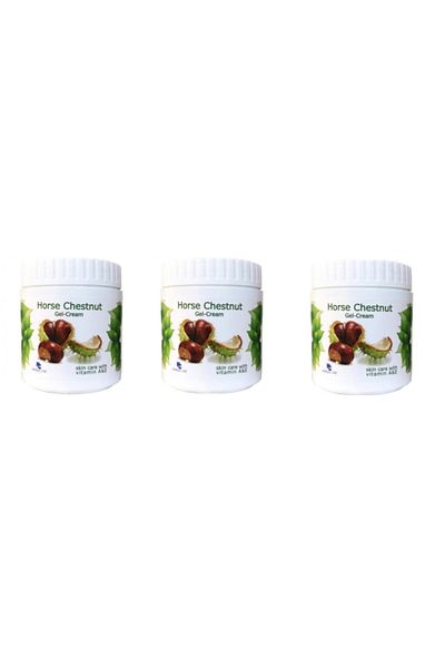Hunca Horse Chestnut Horse Chestnut Cream - 500 Ml, X 3 Pieces Gel-Cream