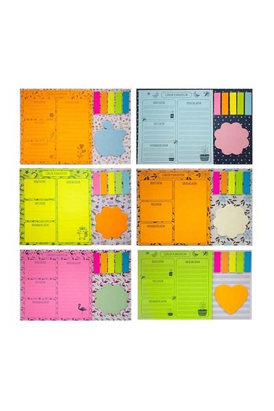 Paste Notes Colorful Daily Planner 1 Piece