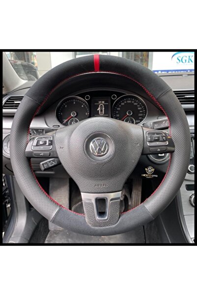 HOPE OTO DİZAYN Jetta Alcantara Uyumlu Direksiyon Kılıfı