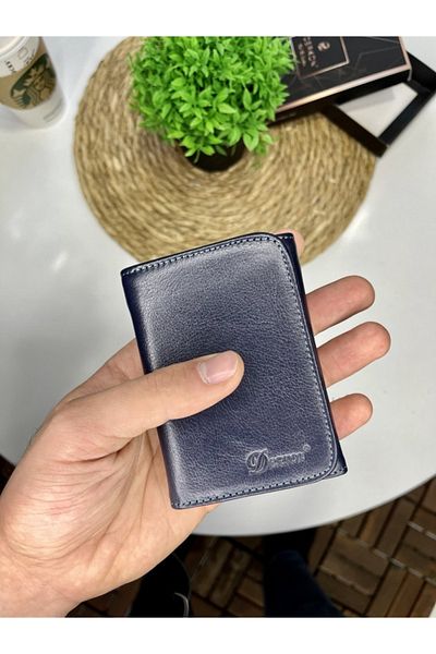 DERKON Folded Genuine Leather Men's Wallet & Card Holder