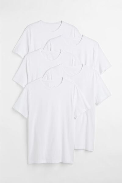 efraim giyim Osnovni Oversize kroj T-shirt Bela