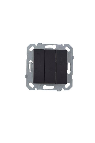 Netelsan Black Matte Silver Triple Switch