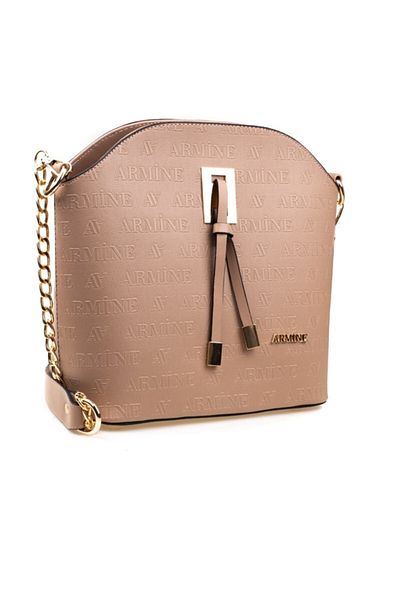 Armine Mink Laser Printed Bag with Chain Strap