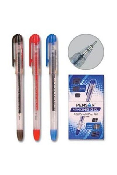 Pensan Gel Pen 05 My-king Blue 2227 Single Color Blue