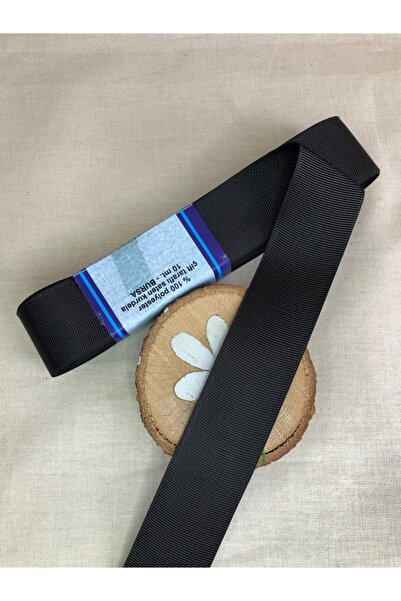 Kreatif Mağaza Panglică Grosgrain neagră de 10 metri (3 CM LĂȚIME) – Panglică