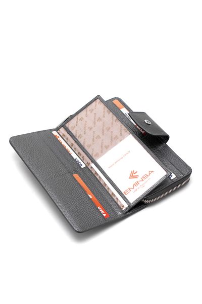 Eminsa Silver Leather Women's Wallet