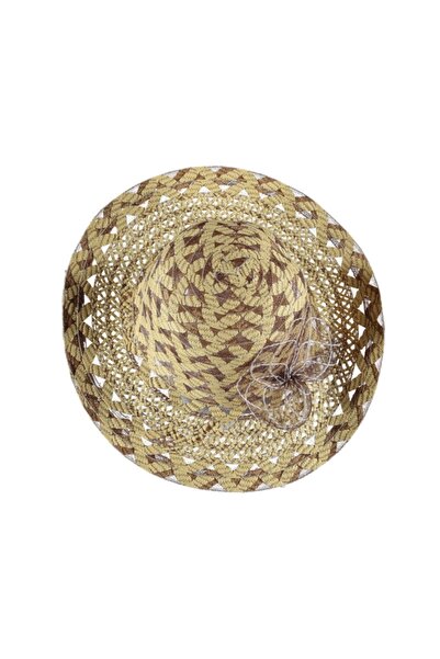 Kardelen Butik Denizli Letnji ženski elegantni šešir (bež)