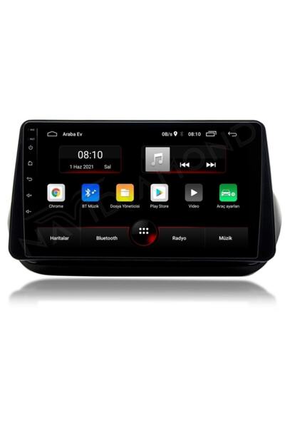 ClasKing Fiat Fiorino Uyumlu 4 Gb Ram 64 Gb Hafıza Android 11.0 Carplay & And...