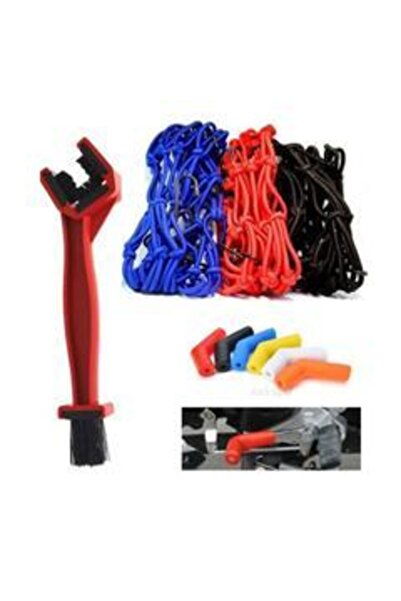 Universal Motosiklet Kask Filesi Vites Çorabı Zincir Temizleme Fırçası