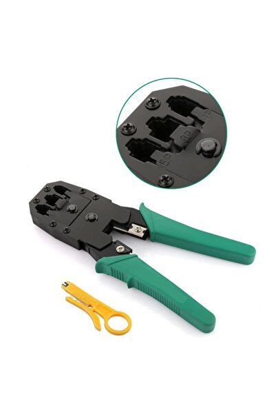 Genel Markalar Rj 45 Pensesi Rj45 Rj11 Rj12 Universal Sıkma Pensesi 3lü Konnektör Pense Internet Kablo Soyucu Crimp