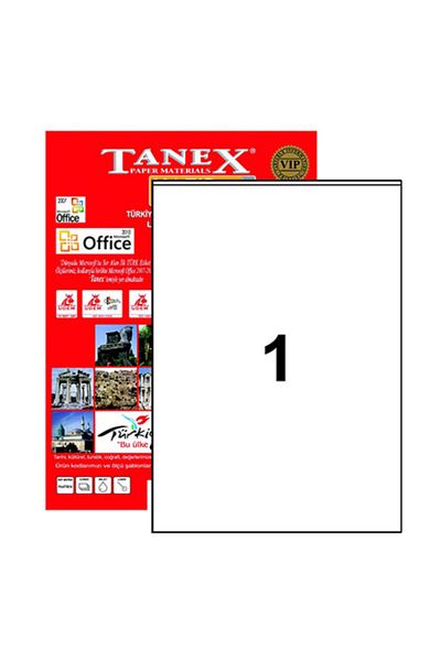 Tanex Tw-2294 210x294,86mm Επικαλυμμένο αυτοκόλλητο λέιζερ 100 Συσκευασία