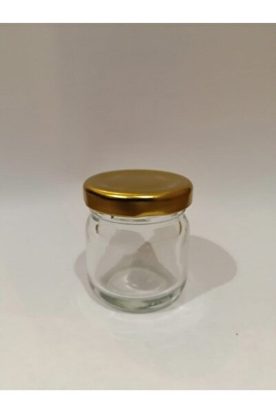 Genel Markalar 40cc Şeffaf Cam Sarı Kapak Kavanoz,mini Kavanoz,bal Kavanozu,s...