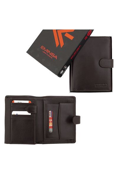 Eminsa Men's Leather Wallet - Brown