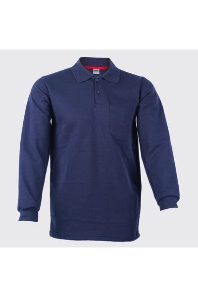 Lacivert Kışlık İçi Polarlı Sweatshirt İş Kıyafeti