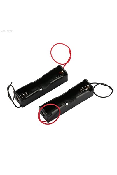 Genel Markalar Tekli 1 li 18650 Pil Yuvası Kablolu Tutucu 3.7V Pil Şarj Kutusu
